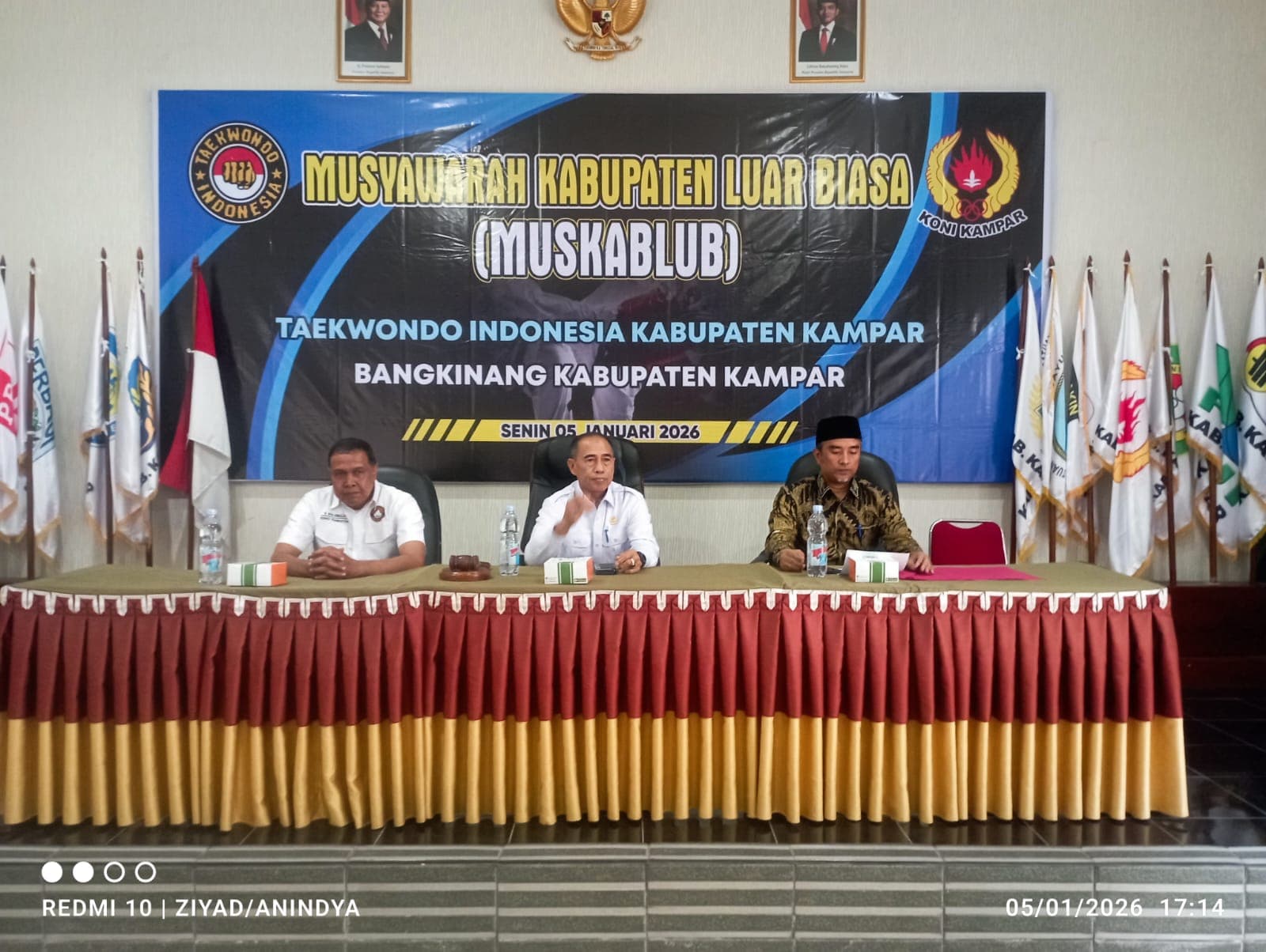 Aklamasi Penuh, Ahmad Taridi Resmi Nakhodai Taekwondo Kampar