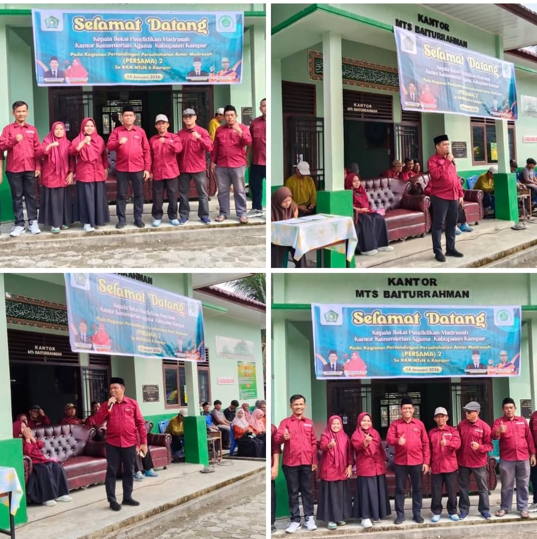 Kasi Penmad Kemenag Kampar Apresiasi Persama II KKM MTsN 6 Kampar: Ajang Prestasi Sekaligus Perekat Silaturahmi Madrasah