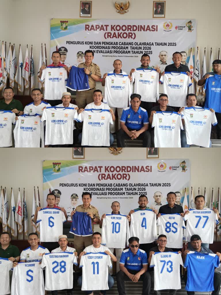 Tak Tunggu Lama! KONI Kampar 40+ FC Resmi Dibentuk, Latihan Perdana Rabu Sore di Stadion Tuanku Tambusai