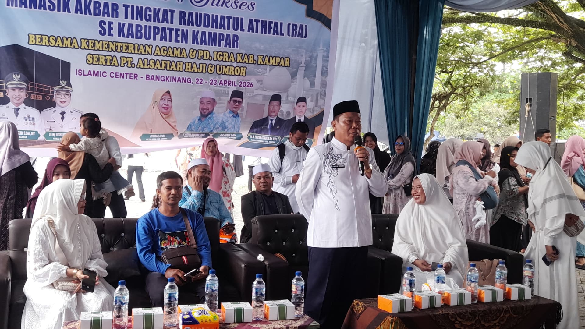 Ribuan Anak RA Ikuti Manasik Haji Akbar, Kemenag Kampar Tanamkan Nilai Ibadah Sejak Dini