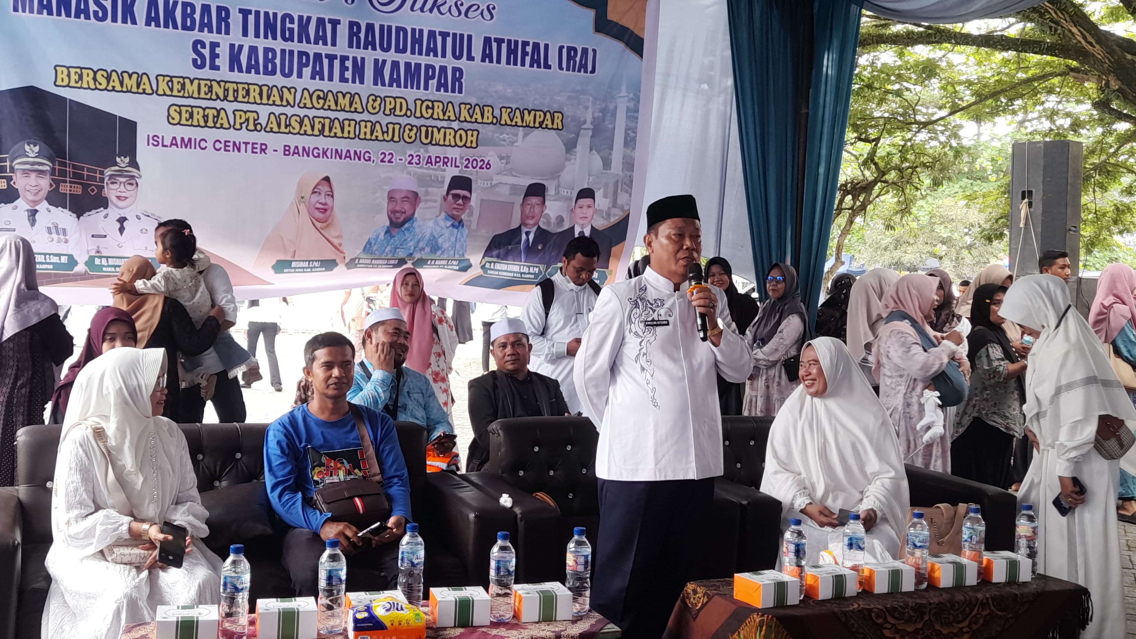 Ribuan Anak RA Ikuti Manasik Haji Akbar, Kemenag Kampar Tanamkan Nilai Ibadah Sejak Dini
