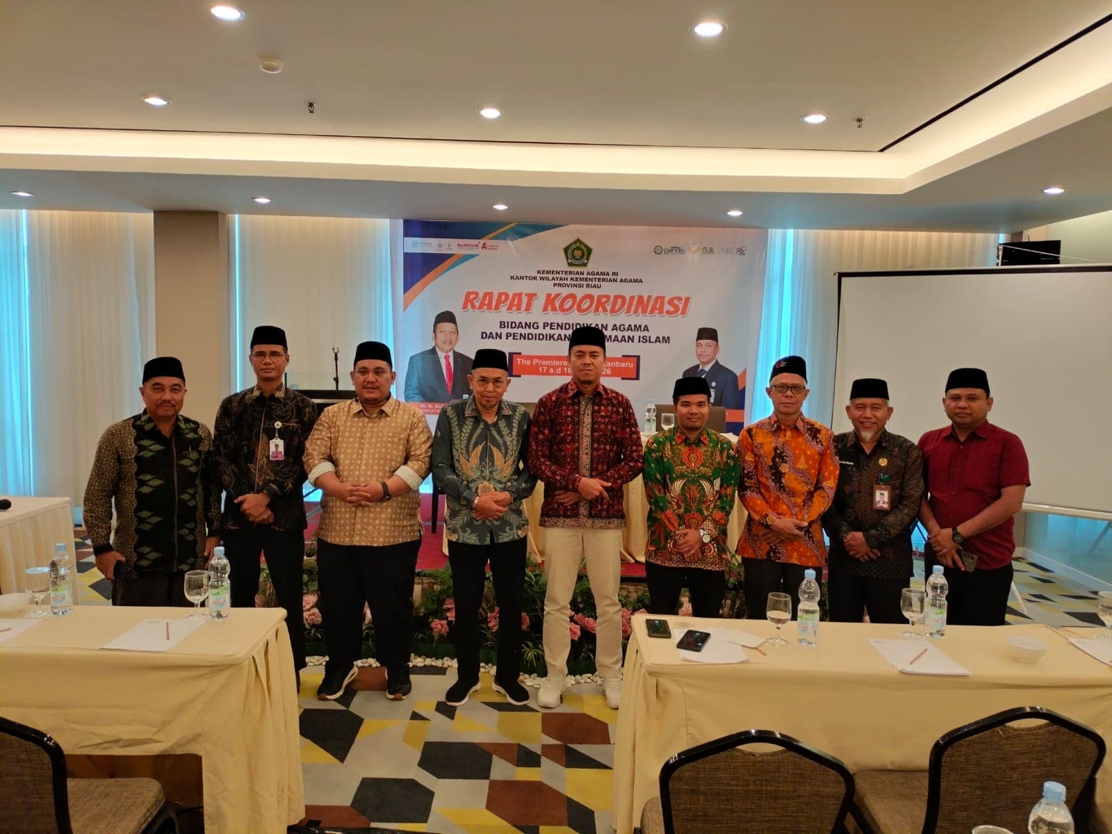 Perkuat Sinergi Pendidikan Islam di Riau, Ketua dan Sekretaris DPW FKDT Hadiri Rakor PAPKIS Kemenag