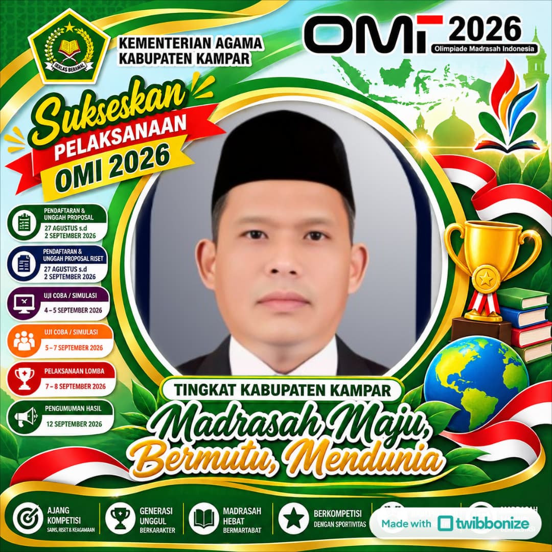 Kemenag Kampar Gaungkan OMI 2026, 1.254 Peserta Siap Bertarung di 5 Lokasi