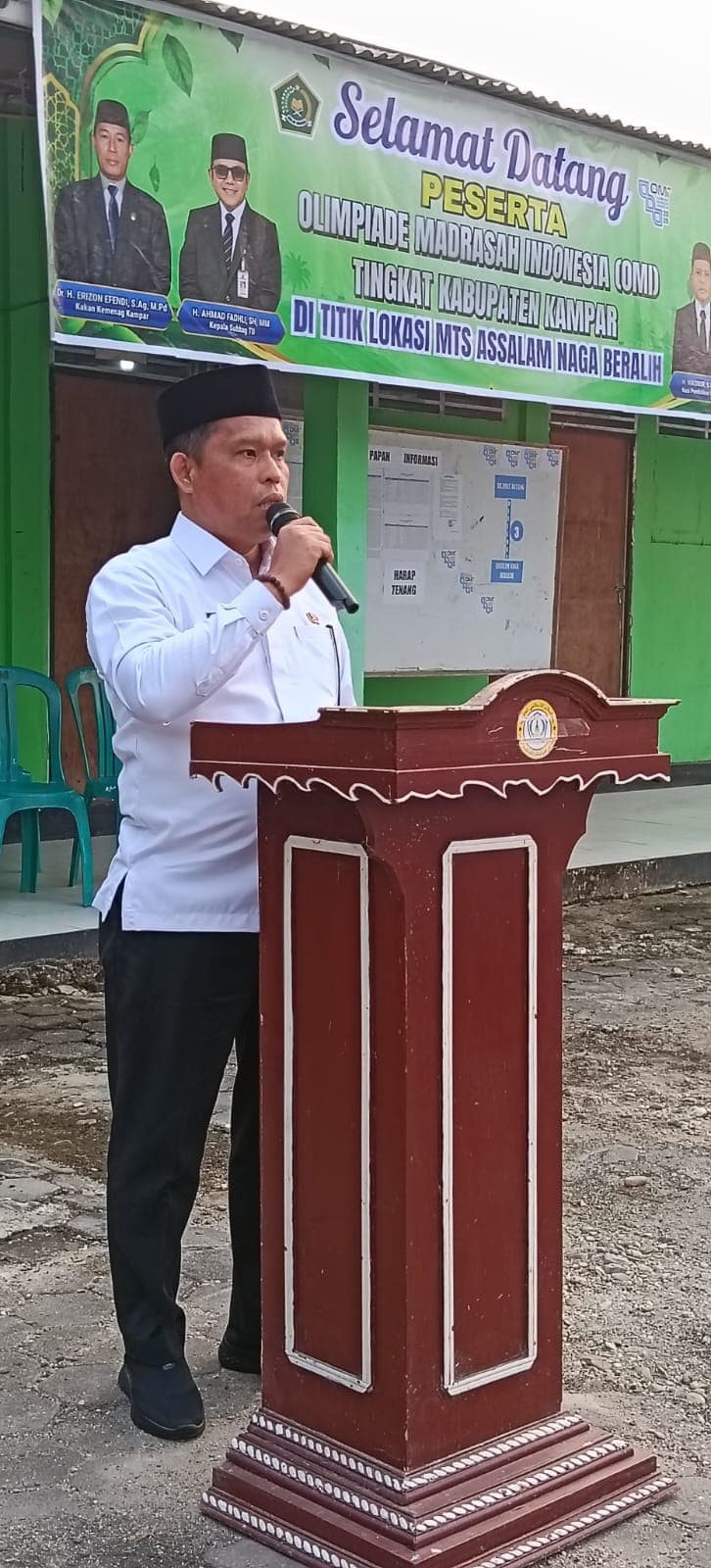 Kasi Penmad Kemenag Kampar Buka OMI 2026 di MTs As-Salam Naga Beralih, Kompetisi Madrasah Resmi Dimulai!