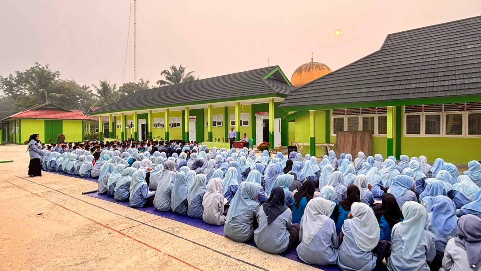MTsN 8 Kampar Perkuat Ikhtiar Spiritual, Mengaji dan Doa Bersama Mohon Perlindungan dari Musibah