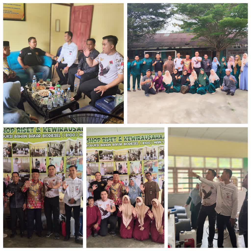 KUNJUNGI MAN 5 KAMPAR, ELANG TIGA HAMBALANG SOROT KONDISI SEKOLAH PENGHASIL BIOSOLAR! ROY FERNANDO SIAP PERJUANGKAN KE PRESIDEN PRABOWO