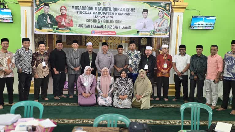 Tinjau MTQ ke-55 Kampar, Ketua LPTQ Riau Tekankan Dewan Hakim Harus Adil dan Profesional