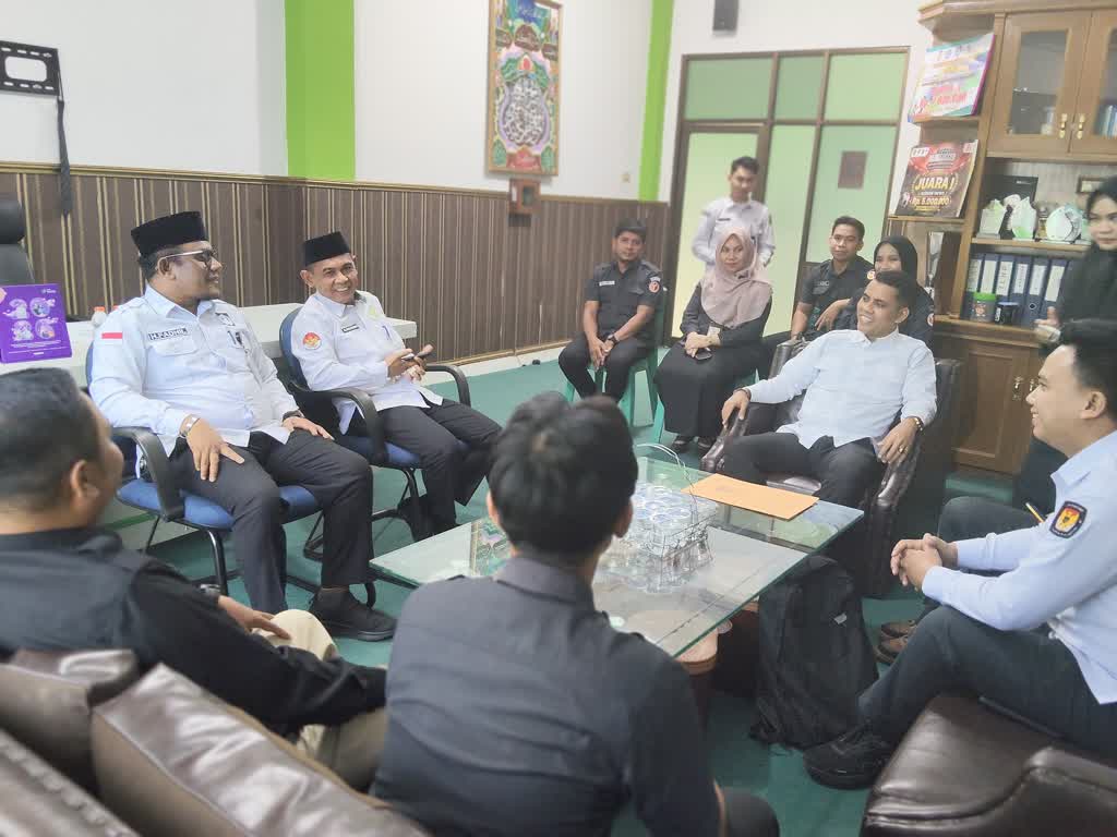 KPU dan Bawaslu Sambangi Kemenag Kampar, Pemutakhiran Data Pemilih Pemilu 2029 Jadi Fokus